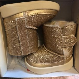 Gold baby UGG boots